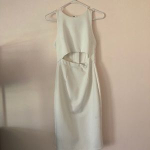 ASOS white mid cutout bridal